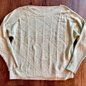 Women's Lightweight Crew Neck Pullover Sweater - Green - XL